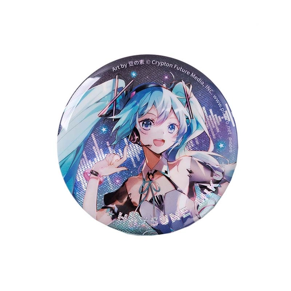 Official Miku Badge Cute Hatsune Miku Tinplate Badge 58mm - A