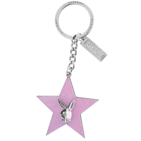 PLAYBOY KEYRING - keyring - glitter - bunny - original box