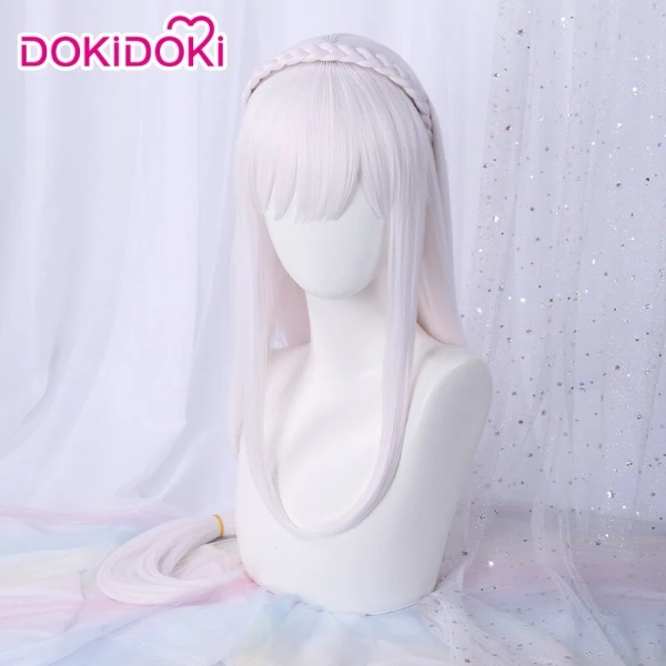 【Ready For Ship】DokiDoki Anime Cosplay Wig / Headwear Women Long White Hair