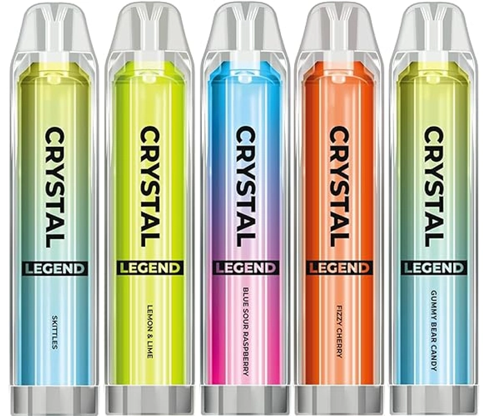 Pack of 5, Disposable Vape Pens,Prefilled,Fruit Mixed Flavours, Zero Nicotine (5 Mixed Flavours), multi-color