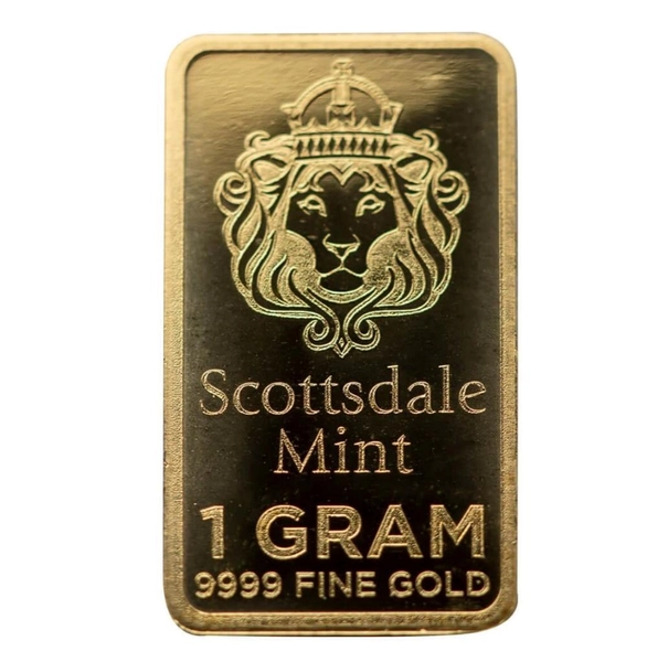 1 Gram Gold Bar by Scottsdale Mint .9999 Gold Bullion &#034;Prepper Gold&#034; #A551