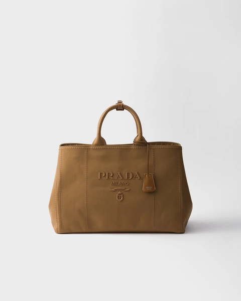 Prada Jardinière extra large cotton canvas tote bag