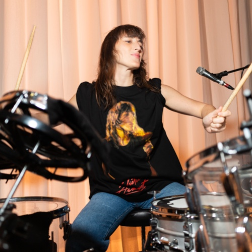 T-shirt noir "Le Johnny"