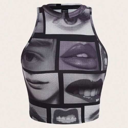Iconic graphic top