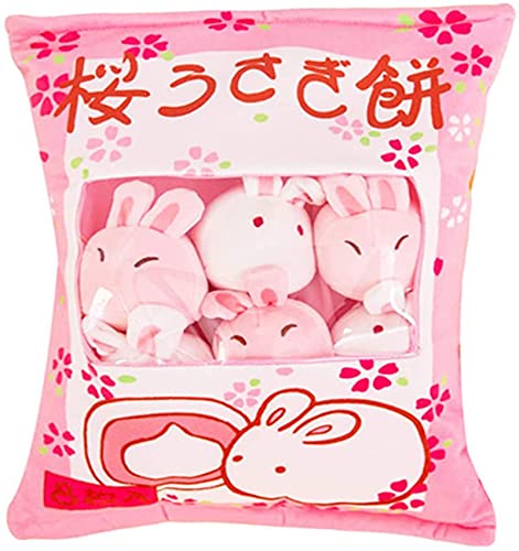 Cute Bag of Cherry Blossom Bunnies Plush