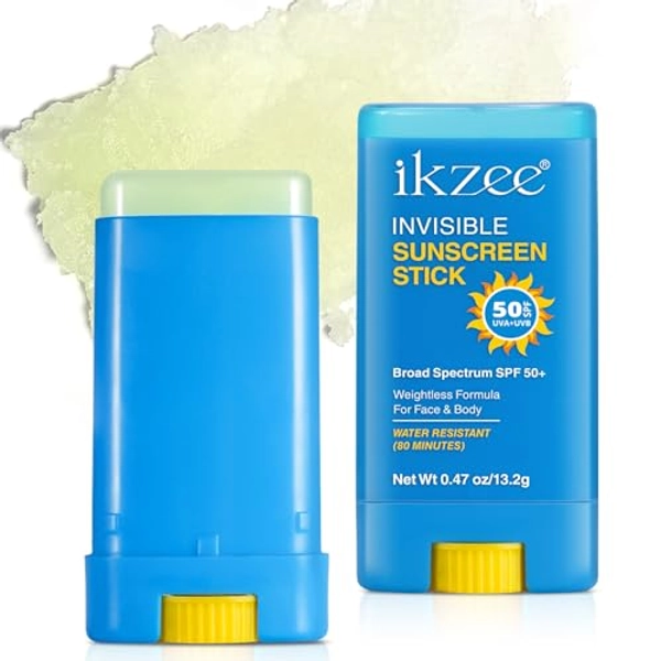 Stick Solaire Invisible Spf 50 +, Stick Solaire Solide, Crème Solaire Hydratante À Large Spectre 13G, Stick Solaire Imperméable Longue Durée, Stick Solaire Visage Et Corps, Crème Solaire