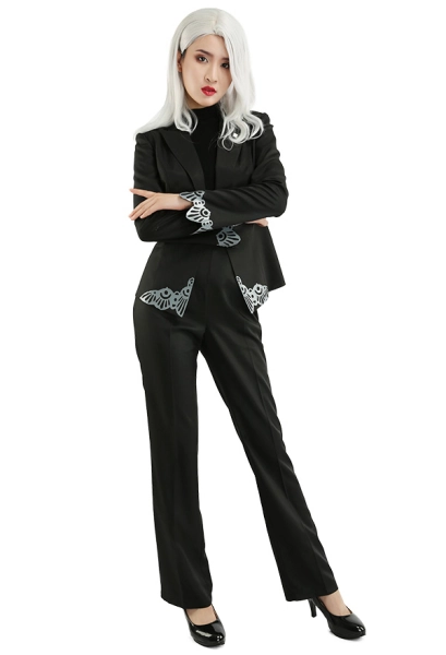 P5 Sae Niijima Cosplay Costume Black Business Suit Uniform