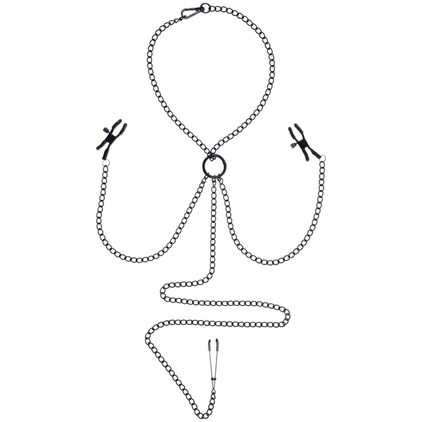 Sportsheets Saffron Nipple to Clit Nänni- ja Klitorisnipistinsetti