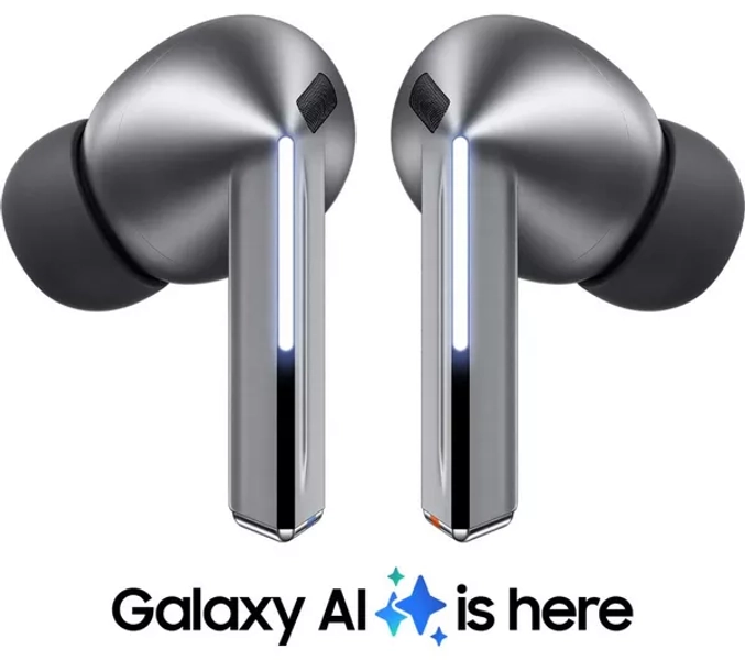 SAMSUNG Galaxy Buds3 Pro Wireless Bluetooth Noise-Cancelling Earbuds - Silver