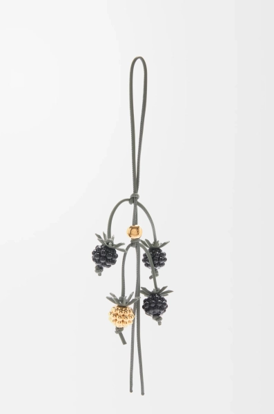 Berry charm in classic calfskin