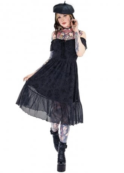 Jawbreaker Clothing Tarot Deck Off Shoulder Dress