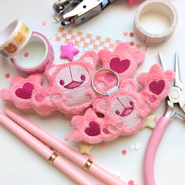 Valentine inspired Reuniclus plush Keychain