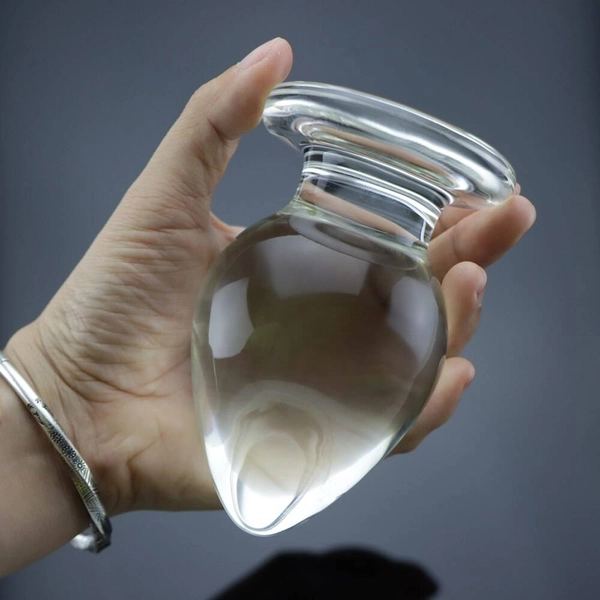 6cm Diameter Glass Anal Plug