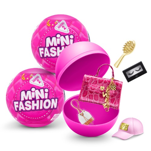 5 Surprise Mini Fashion Series 2 - Real Fabric Fashion Bags and Accessories Capsule Collectible Toy (2 Pack)