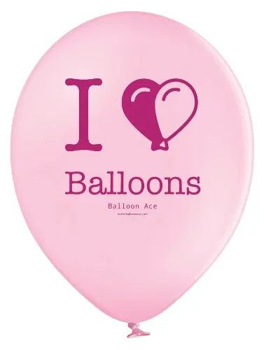 10x Belbal 14" "Balloon Ace" Printed - Mixed Colors