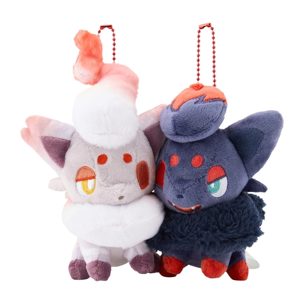 Magnetic Plush Keychain Zorua & Hisuian Zorua Pokémon Nitamono Doushi