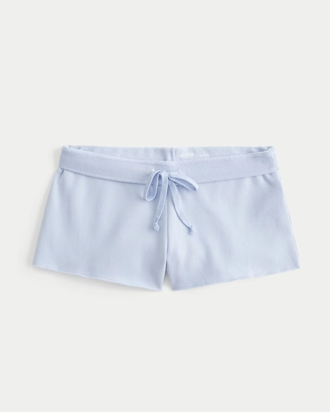 Lace Graphic Mini Fleece Shorts