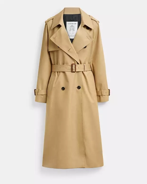 Khaki Relaxed Trench Coat