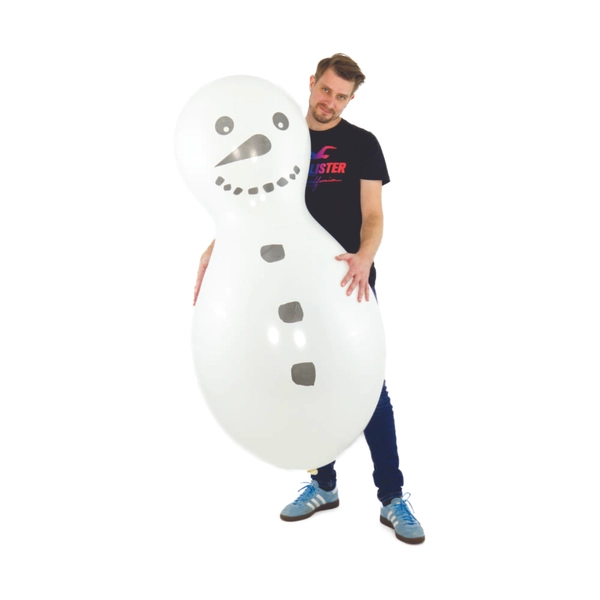 59" Snowman Doll Balloon - Festive Decor!