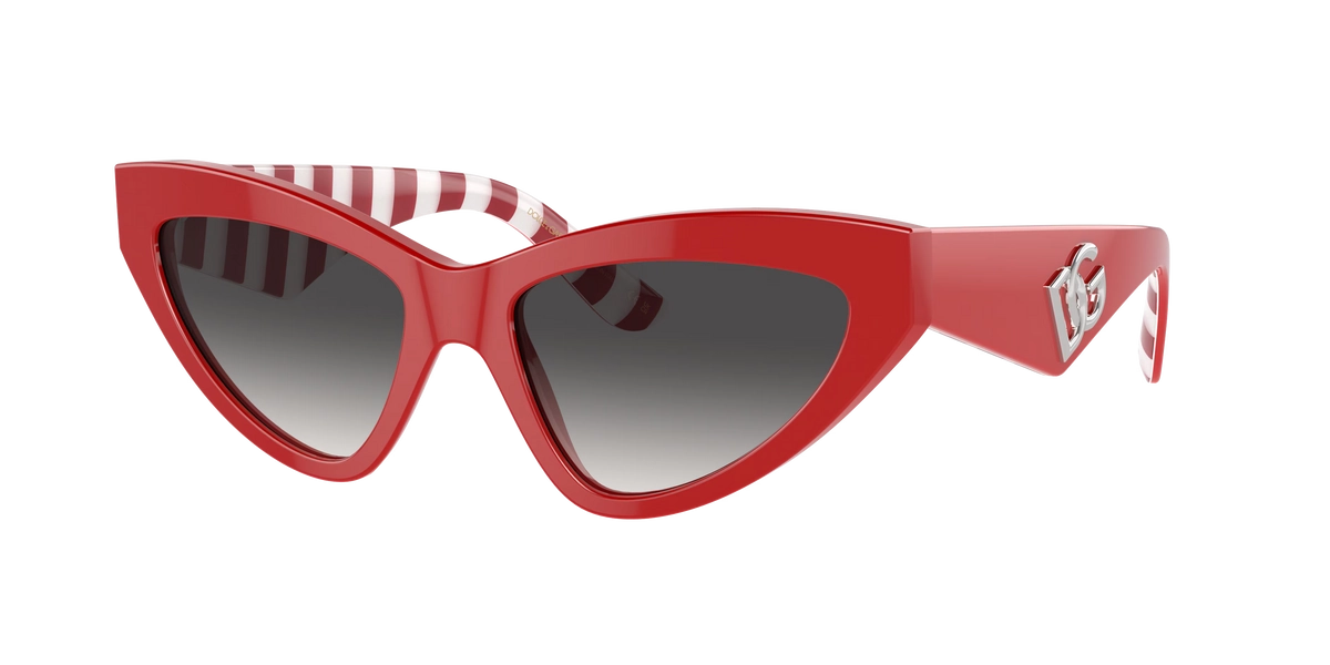 DOLCE&GABBANA DG4439 Red - Women Luxury Sunglasses, Grey Gradient Lens
