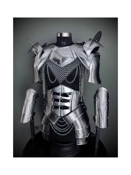 Medieval Knight Armor,l full set Armor,Chainmail Armor, Cosplay Armor, Sca Armor, Larp Armor, Fantasy Armor, Gift for women.