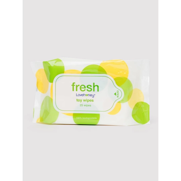 Lovehoney Fresh Biodegradable Sex Toy Wipes (25 Pack)