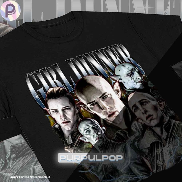 Solas Dragon Age Game Shirt - Purpul Pop