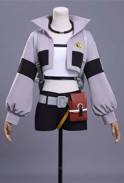 GACHIAKUTA Riyo Reaper Cosplay Costume Tube Top Jacket with Shorts and Backpack