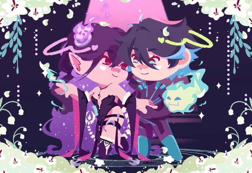 Live2d Fullbody Rig  by grimm (@grimoire)