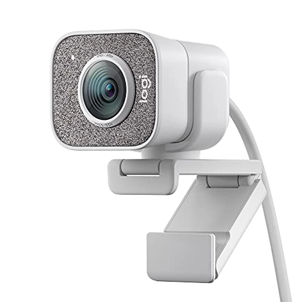 Logitech for Creators StreamCam Webcam for Streaming and Content Creation, Full HD 1080p 60 fps, Premium Glass Lens, Smart Auto-Focus, for PC/Mac - White - White