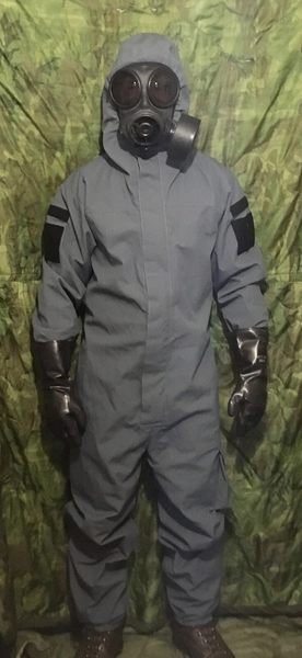 Remploy Swift Responder 3 Suit Coverall Grey Waterproof Training Riot CBRN
