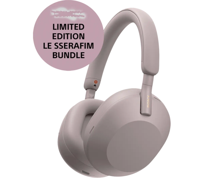 Sony WH-1000XM5 Premium Wireless Noise Canceling Headphones | Smoky Pink x LE SSERAFIM