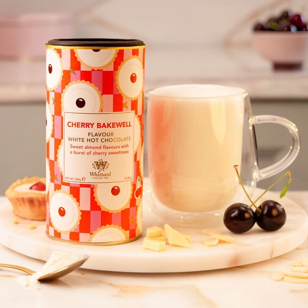 Cherry Bakewell Flavour White Hot Chocolate