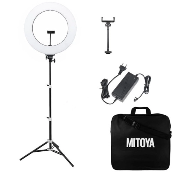 *ZESTAW* Lampa LED RING MITOYA RL-480L + Statyw PENGUIN