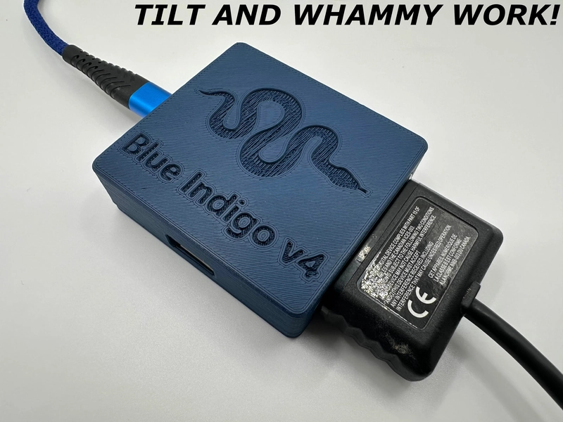 Blue Indigo v4 - PlayStation 2 Guitar Adapter for Clone Hero