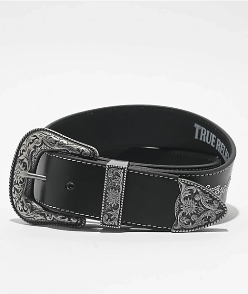 True Religion Ride On Black Belt