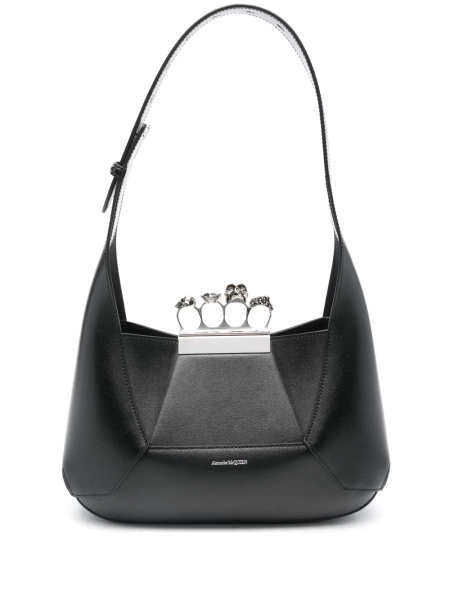 Alexander McQueen leather logo-print bag | One Size