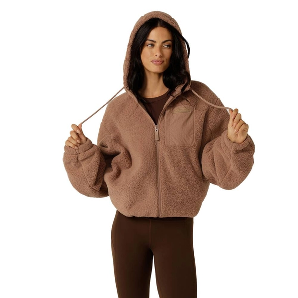 Lorna Jane Womens Teddy Zip Thru Hoodie