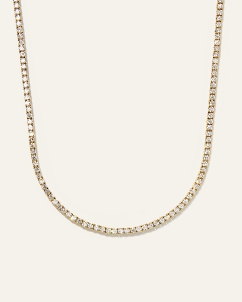 14K Gold Diamond Tennis Necklace