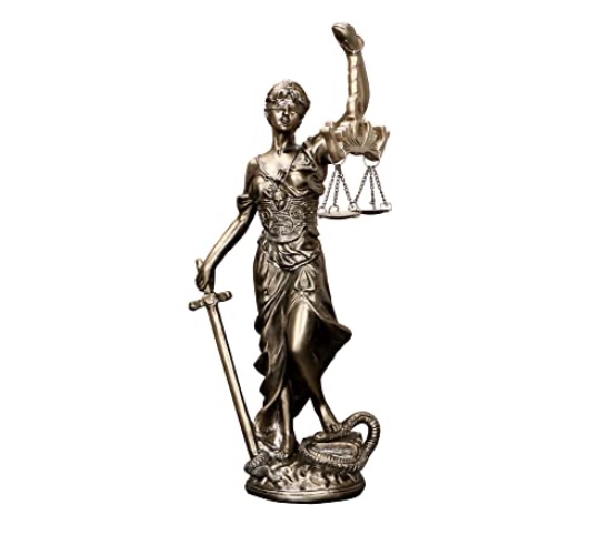 JKUDTQL 12 in Lady of Justice Statue Lady Justice Law Statue Blind Goddess of Justice Sculpture Scales of Justice Statue Greek Roman Angel Justice Blind Statues for Decor Office Bookshelf Desk