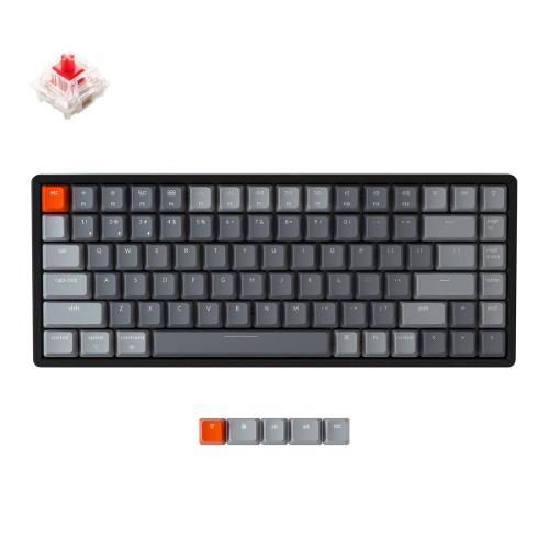 Keychron K2 Wireless Mechanical Keyboard (Version 2) | RGB Backlight Aluminum Frame / Gateron G Pro Red