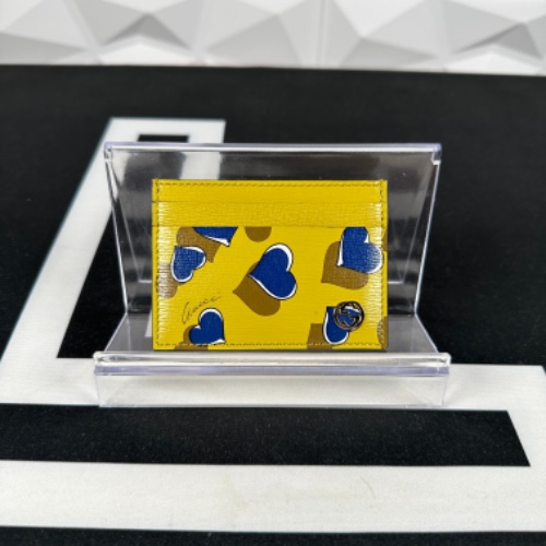 Gucci Yellow Heartbeat Card Case (534563)