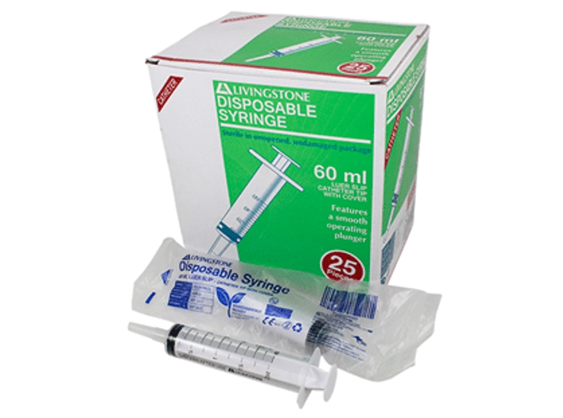 60ml Catheter Tip Syringe with Cap | N & W Livestock