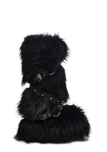 Wild Instincts Faux Fur Boots - Black | BLACK / US 8
