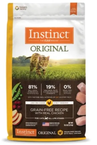 Cat food - Instinct Grain Free Dry Cat Food, Original Raw Coated Natural High Protein Cat Food
