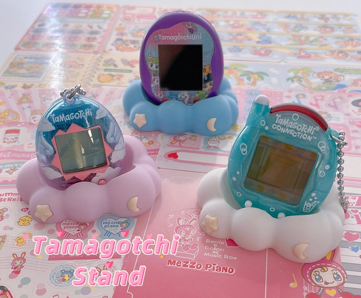 Tamagotchi Display Stand | Cute Colorful Cloud | Smart Uni Connection Original