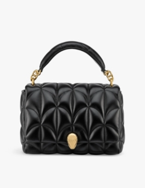 Serpenti Sugarloaf medium leather shoulder bag