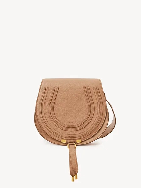 Marcie saddle bag in grained leather
