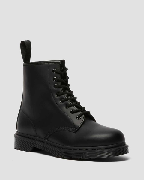 DR MARTENS 1460 - Size EU 42 - Mono Milled Leder Schnürstiefel