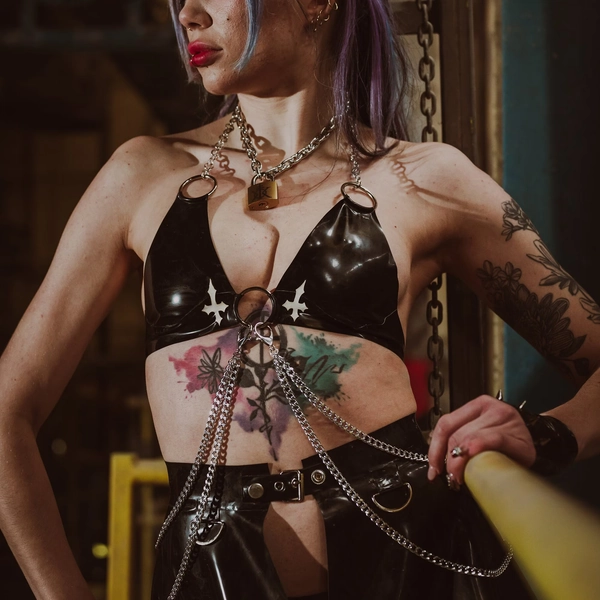 SANCTIFY Latex Bralette